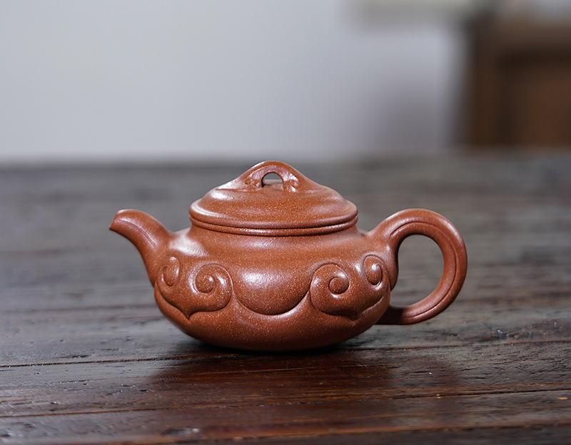 280cc朱段泥如意仿古壺