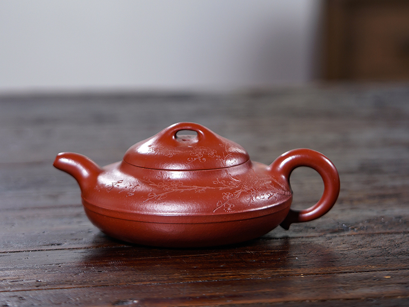 400cc朱泥線圓壺